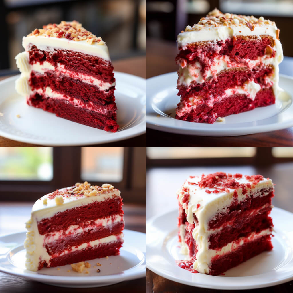 Red velvet cake - multi-prompt - created in midjourney